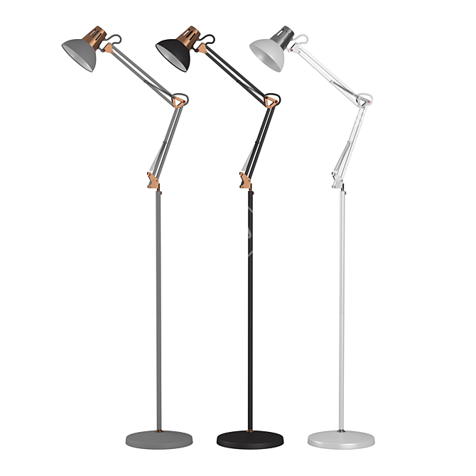 Berlin KD-431F Floor Lamp: Stylish Design in Multiple Colors 3D model image 1