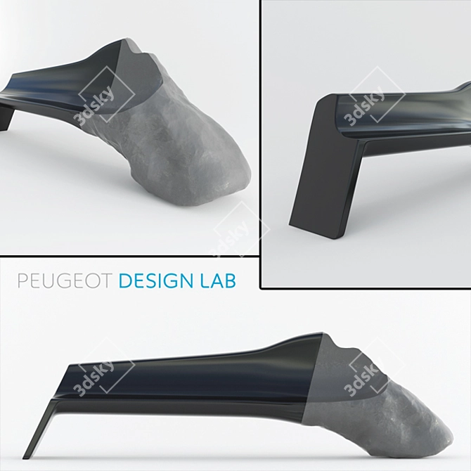 Peugeot Onyx Sofa | Contemporary Elegance 3D model image 1