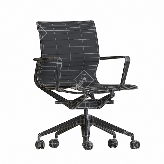 ErgoFlex Office Chair 3D model image 3