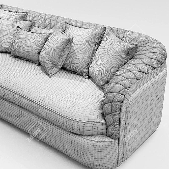 Luxurious Cantori Portofino Sofa 3D model image 3