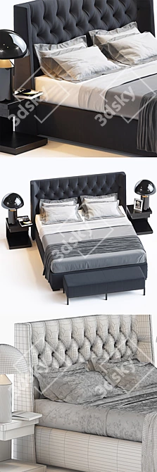 Luxury Bedding Set: Turman 3D model image 2