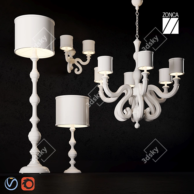 Vita Zonca Lighting Collection: Elegant Illumination for Your Interior 3D model image 1