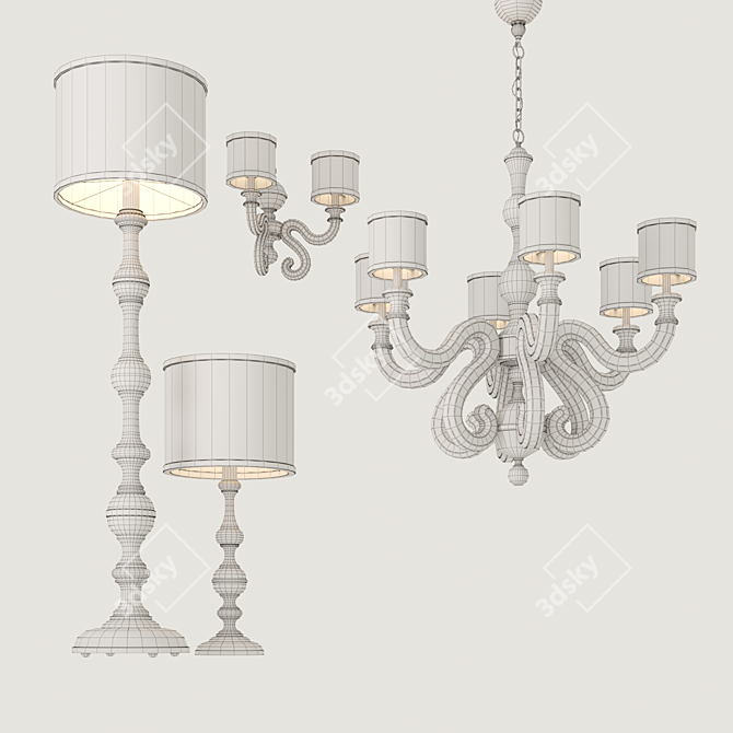 Vita Zonca Lighting Collection: Elegant Illumination for Your Interior 3D model image 3