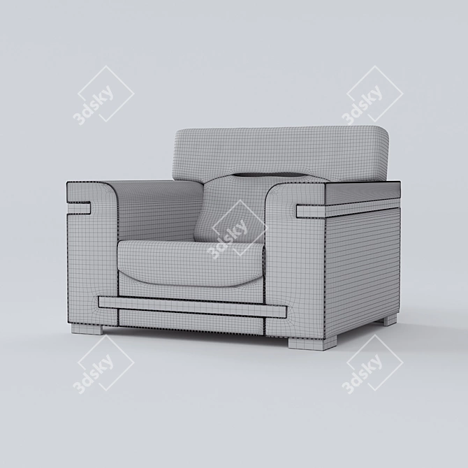 Elite Office Chair: Comfort in Style 3D model image 3