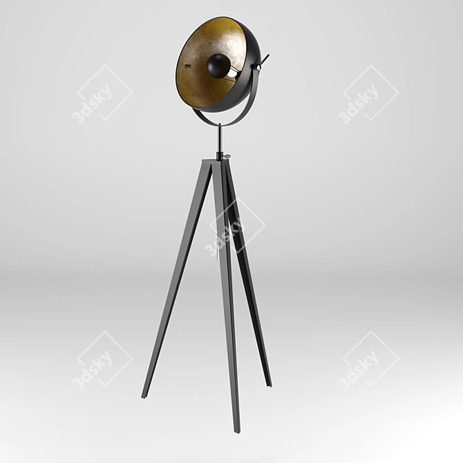 Elegant River Thames Floor Lamp 3D model image 1