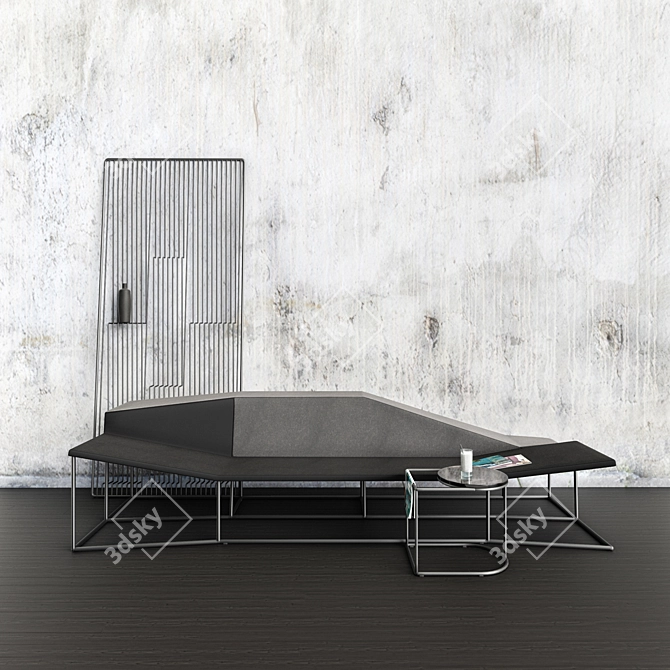 Airy Composition Furniture Ensemble 3D model image 2