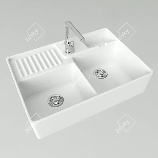 Sleek Model Sink: 3ds Max 2015 with V-Ray 3D model image 2