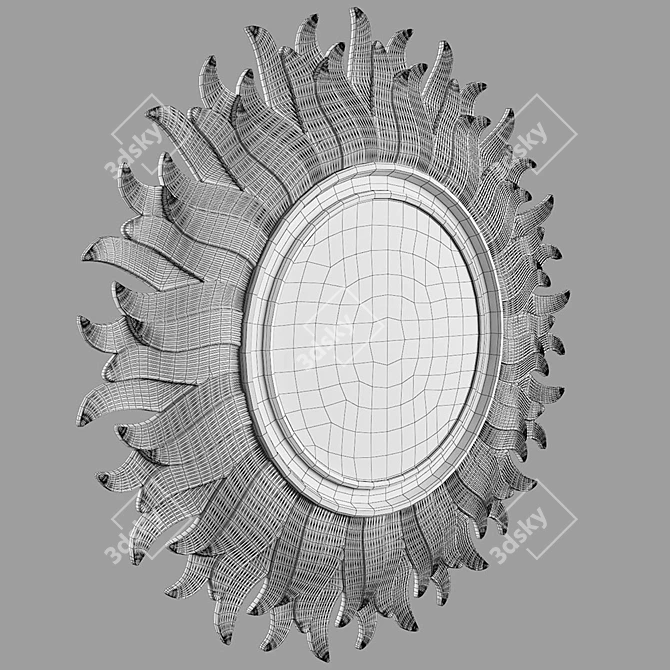 Sunflower Mirror: Fratelli Barri 3D model image 3