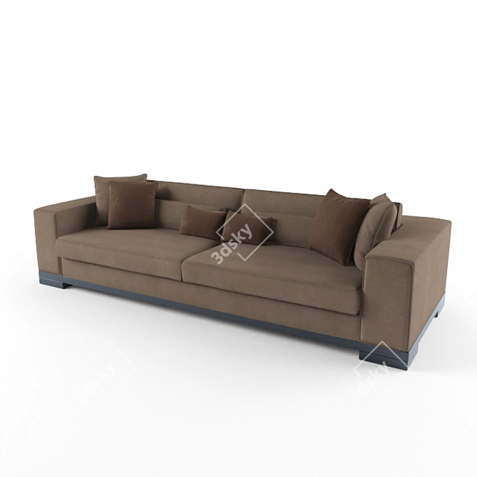 Elegant Divan: Stylish 2011 Design 3D model image 1