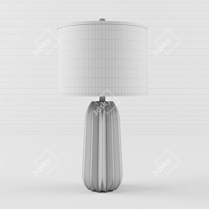 Elegant Khalil Table Lamp: Perfect for Modern Decor 3D model image 2