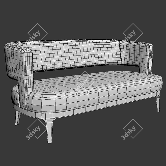 Astrid Flexform Modern Sofa 3D model image 2