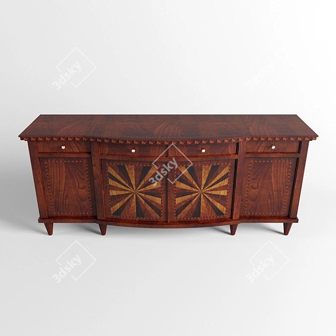 Elegant Annibale Colombo Console 3D model image 2