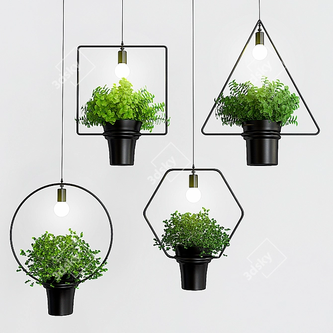 Modern Pendant Light 3D model image 1