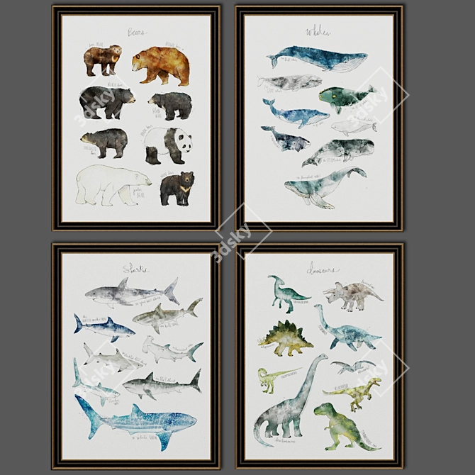 Wildlife Wonders: Animal Art by Amy Hamilton 3D model image 1