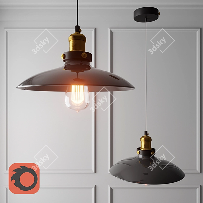 Lussole Loft LSP-9604 Pendant: Sleek and Stylish 3D model image 1