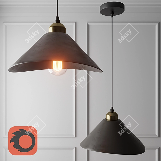 Modern Loft Style Pendant: Lussole LSP-9533 3D model image 1