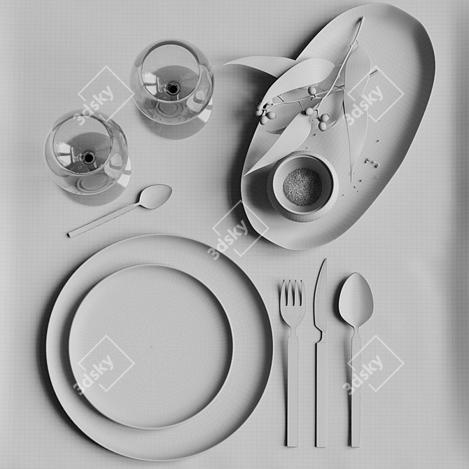 Elegant Decor Set: Photo-Inspired 3D model image 3