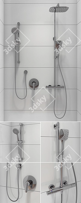 Bath and Shower Faucets Ravak Set 07 - Transform Your Bathroom Experience

Revamp Your Bathroom with Ravak Set 07 Bath & 3D model image 2