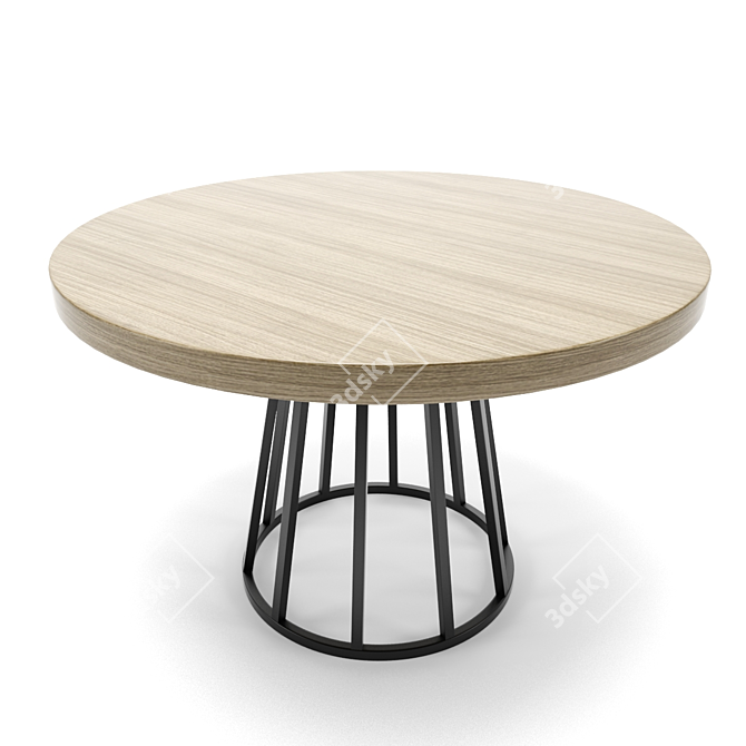 Modern Saarinen Dining Set 3D model image 2