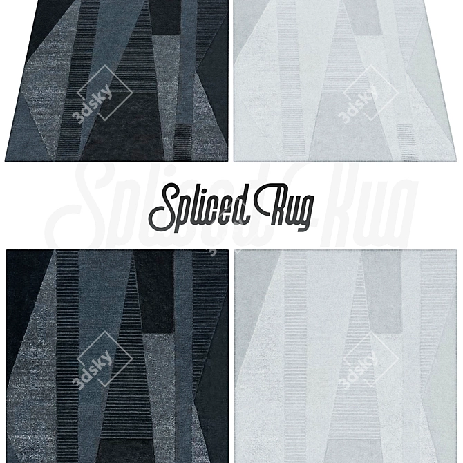 Spliced Rug: Stylish and Versatile 3D model image 1