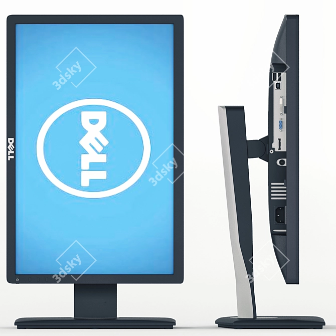 Dell P1913: 19" LED Monitor 3D model image 3