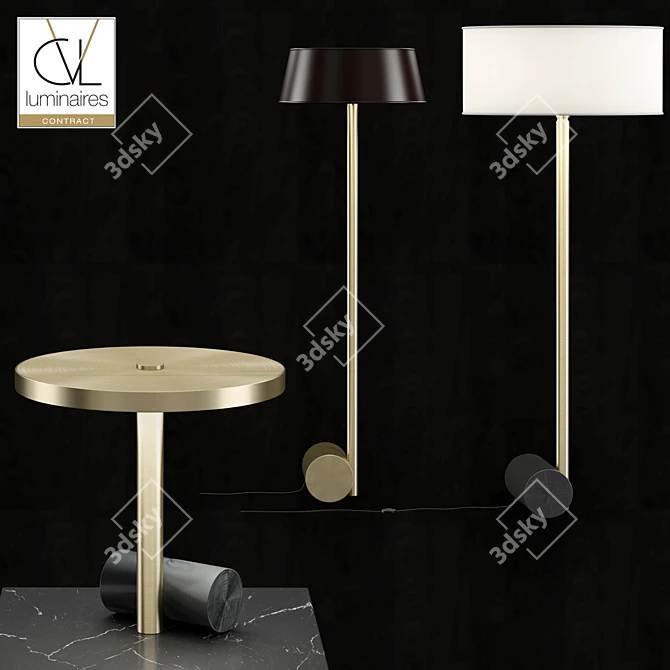 Elegant Contract Calée Lighting 3D model image 1