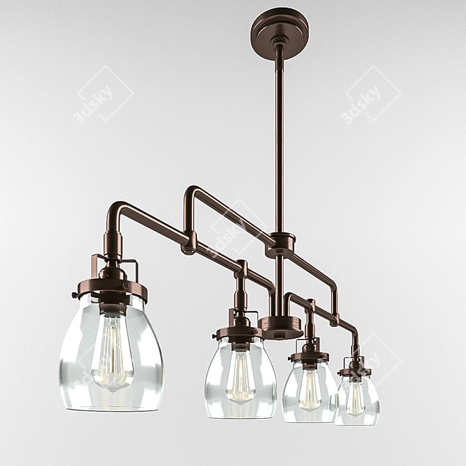 Industrial-inspired Belton Lighting 3D model image 2