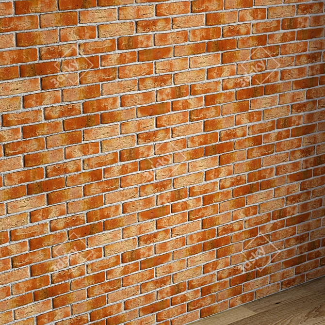 Perfect Tiling Solution: Brick Wall 01 3D model image 2