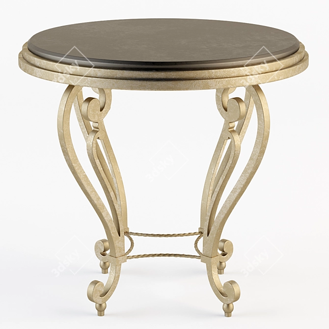 Jonathan Charles Elegant Sidetable 3D model image 2