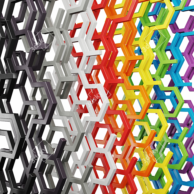 TERMA HEX: Award-Winning Modern Radiators 3D model image 2