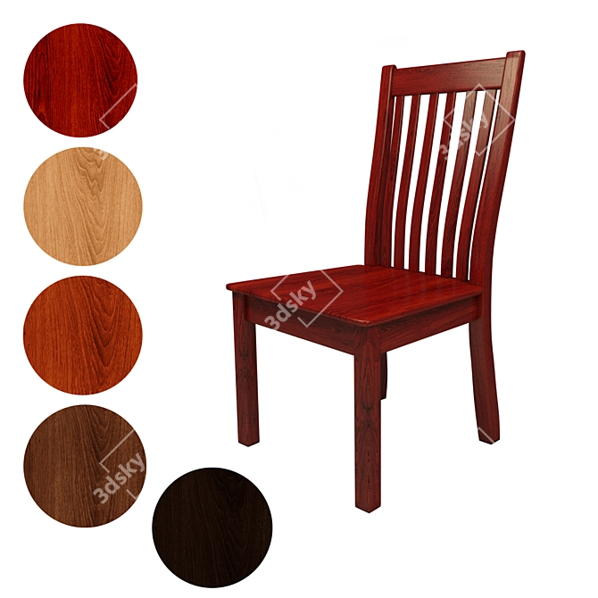 Timeless Charm Chair 3D model image 1