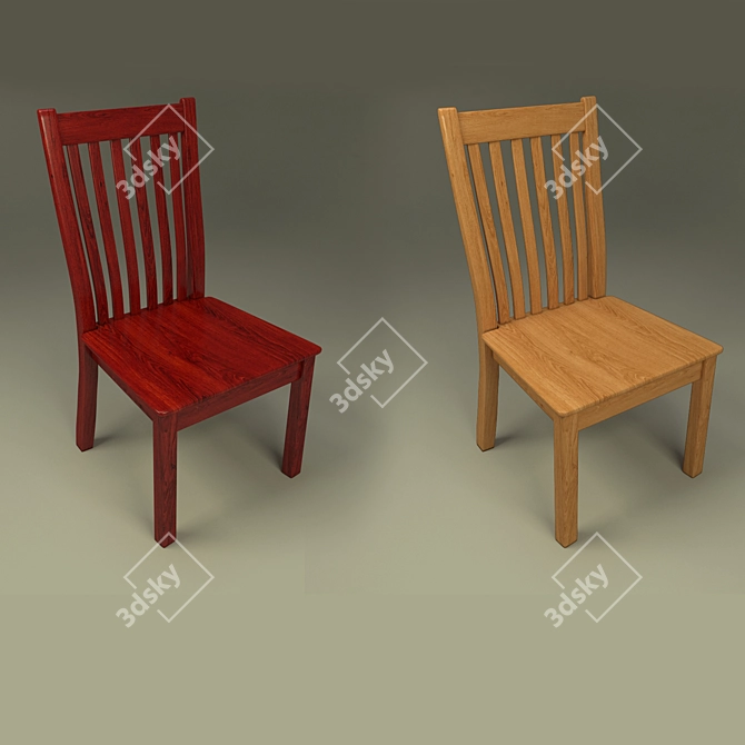 Timeless Charm Chair 3D model image 3