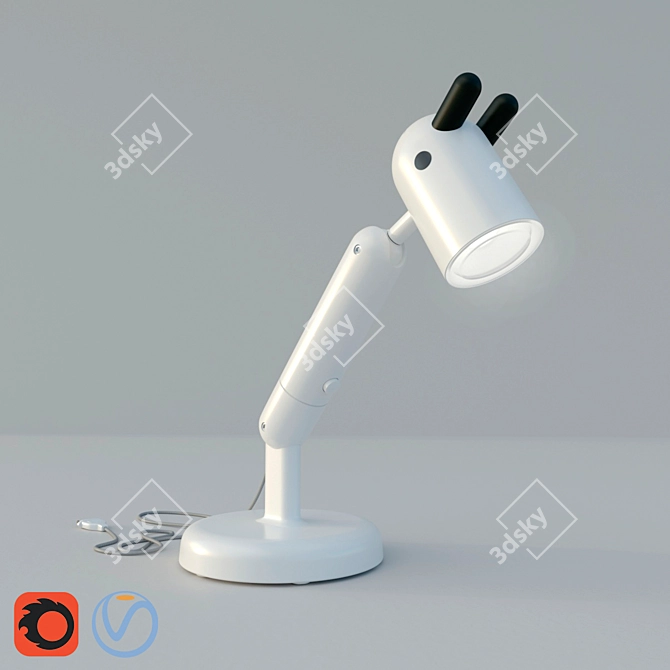 Modern Kids Desk Lamp: IKEA Krux 3D model image 2