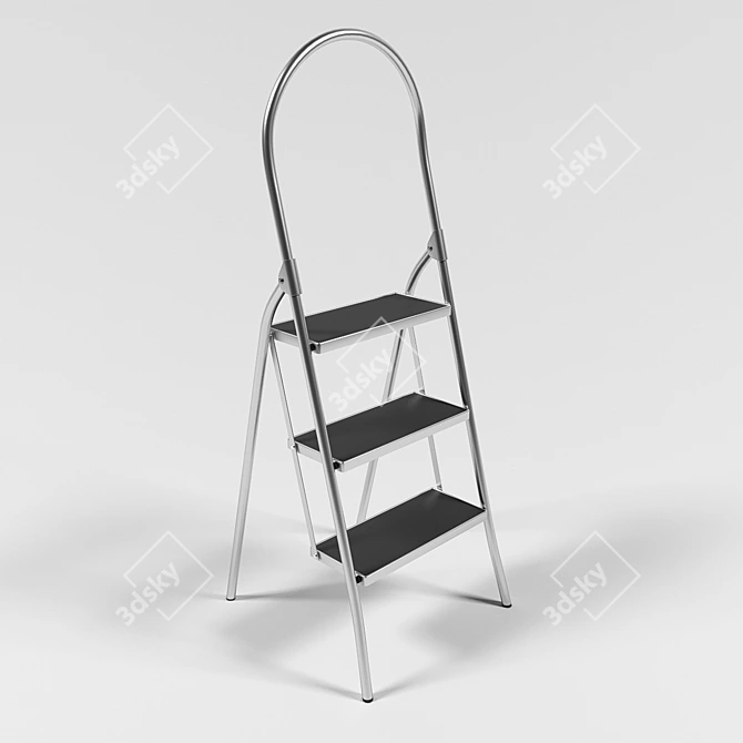 Versatile Folding Step Ladder 3D model image 1