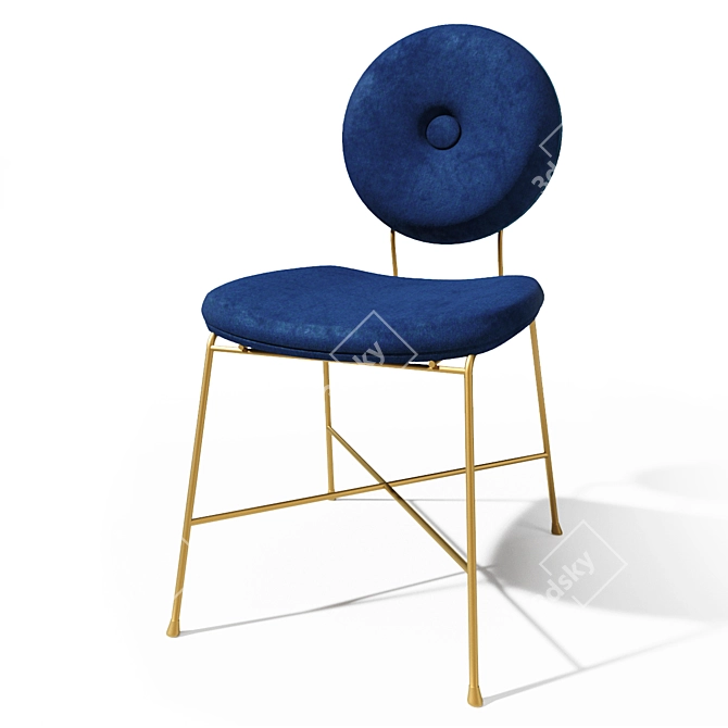 Italian Made Bontempi Penelope Chair: Customizable & Stylish 3D model image 1