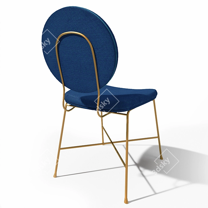 Italian Made Bontempi Penelope Chair: Customizable & Stylish 3D model image 2
