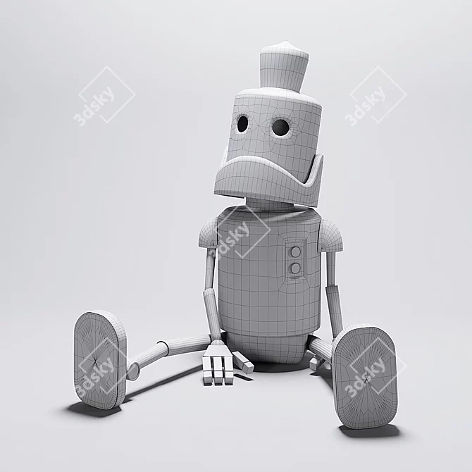 Mini Robot: MAX 2012, FBX 3D model image 3