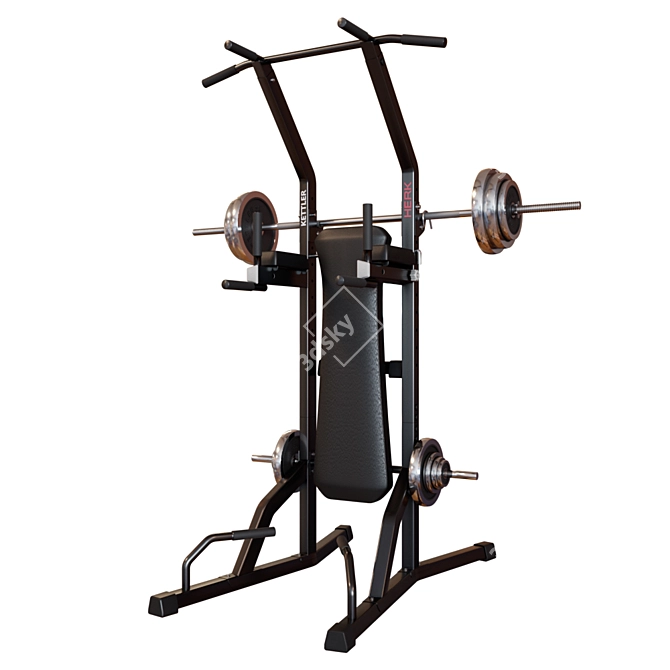 Kettler Herk: Versatile Folding Training Station 3D model image 2