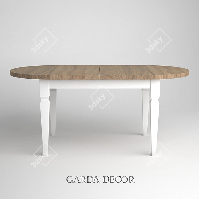 Garda Decor Dining Table - Elegant and Functional 3D model image 1