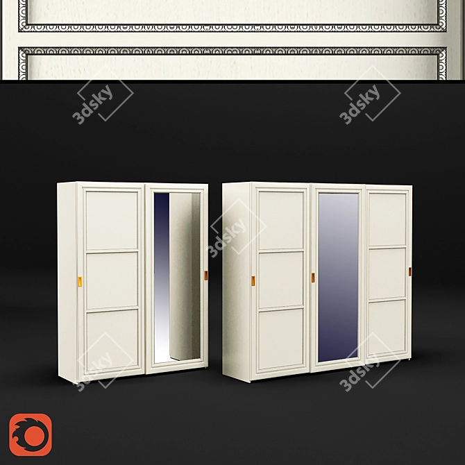 VITTORIA-TERNA 2-Door Cupboard 3D model image 1