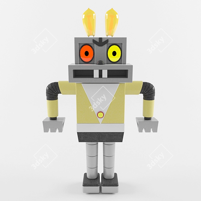 Soviet Cartoon Robot 3D model image 1