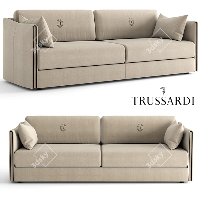 Trussardi Maryl Sofa: Luxurious Elegance for Your Home 3D model image 1
