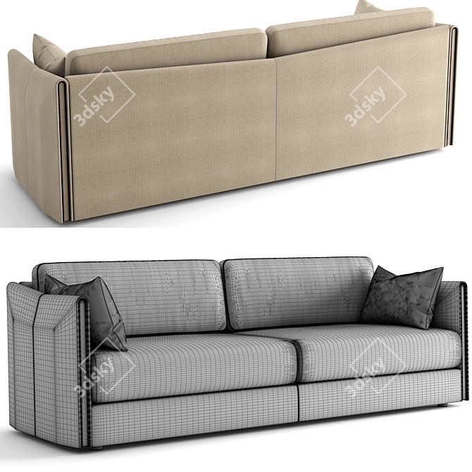 Trussardi Maryl Sofa: Luxurious Elegance for Your Home 3D model image 2