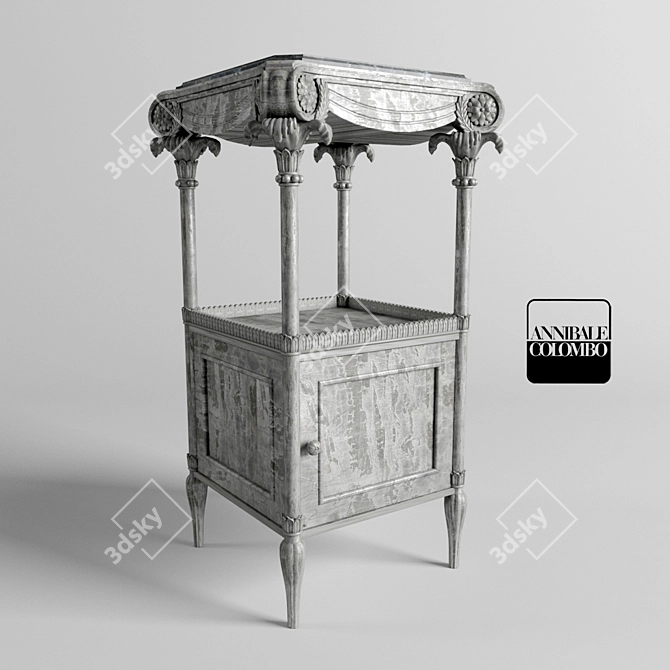 Elegant Annibale Colombo Chair 3D model image 1