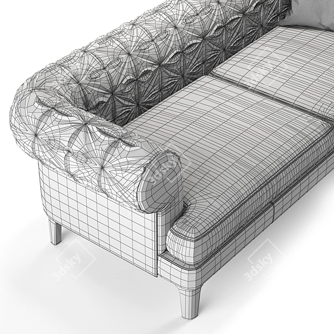 Luxury Lounge: MANTÒ Sofa by Poltrona Frau 3D model image 3