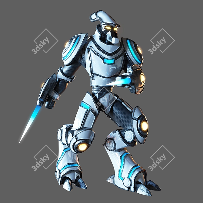 Protos Warrior: Ultimate Battle Robot 3D model image 1