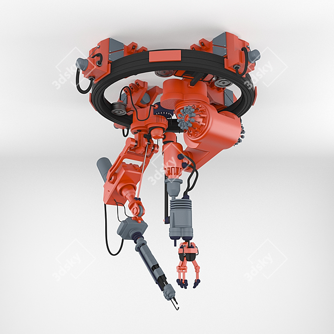 Industrial Manipulator Cutter 3D model image 1