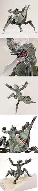 Mantis Battle Scout - Ultimate Recon Robot 3D model image 2