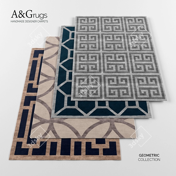 Geometric Collection: Modern Carpets by A&G Rugs 3D model image 1