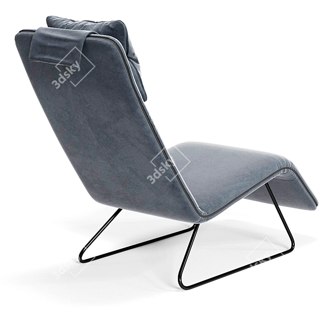 Contemporary Colombini Casa FERGIE Armchair: Style and Comfort 3D model image 2